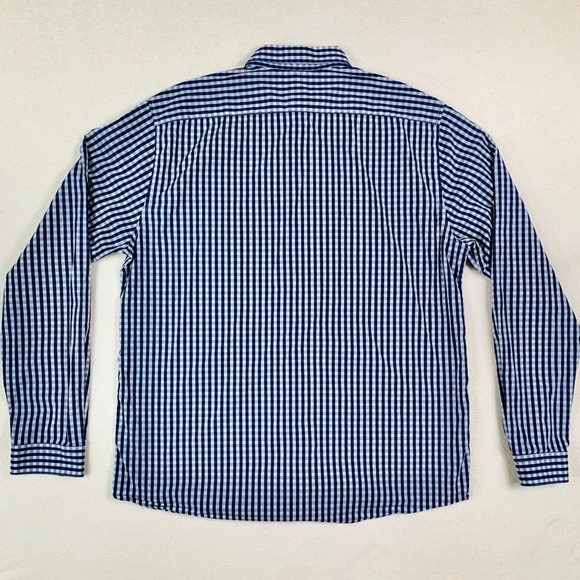 H&M | Men’s Blue Plaid Button-Down - Picture 3 of 4
